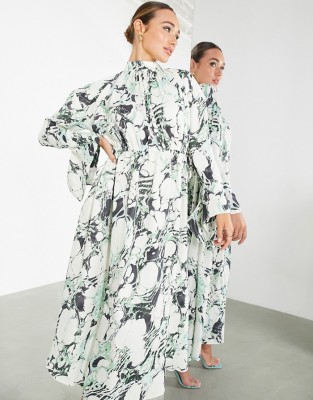 WIELOKOLOROWA SUKIENKA OVERSIZE (34)