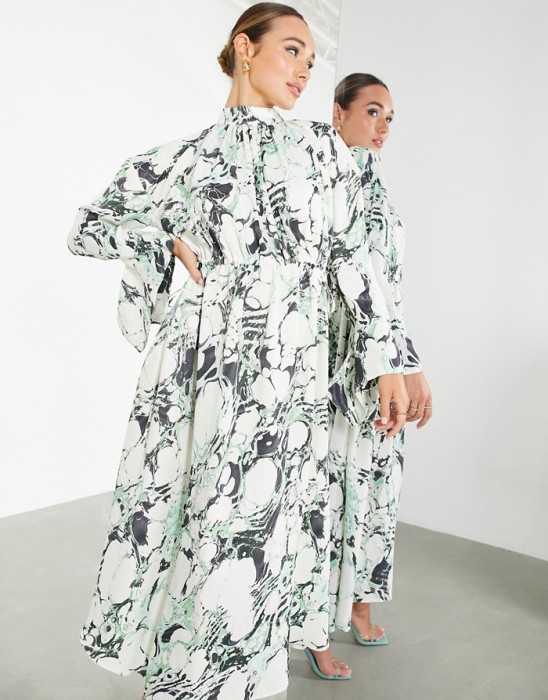 WIELOKOLOROWA SUKIENKA OVERSIZE (34)