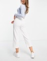 ŚMIETANKOWE SPODNIE HIGH WAIST (38)