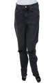 CZARNE MOM JEANS DZIURY (38)