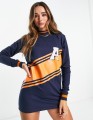 GRANATOWA DRESOWA SUKIENKA MINI (34)