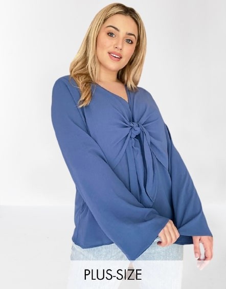 LUŹNA NIEBIESKA BLUZKA (52)