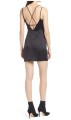 CZARNA SATYNOWA SUKIENKA MINI (36)