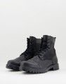 CZARNE SZNUROWANE BUTY (44)