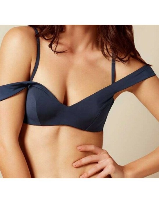 GRANATOWA GÓRA BIKINI PIA (70D)