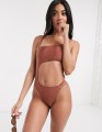 BRĄZOWE MONOKINI CUT OUT (40)