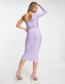 FIOLETOWA BANDAŻOWA SUKIENKA (42)