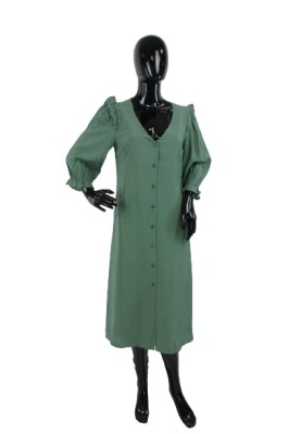 Zielona sukienka v neck (36)