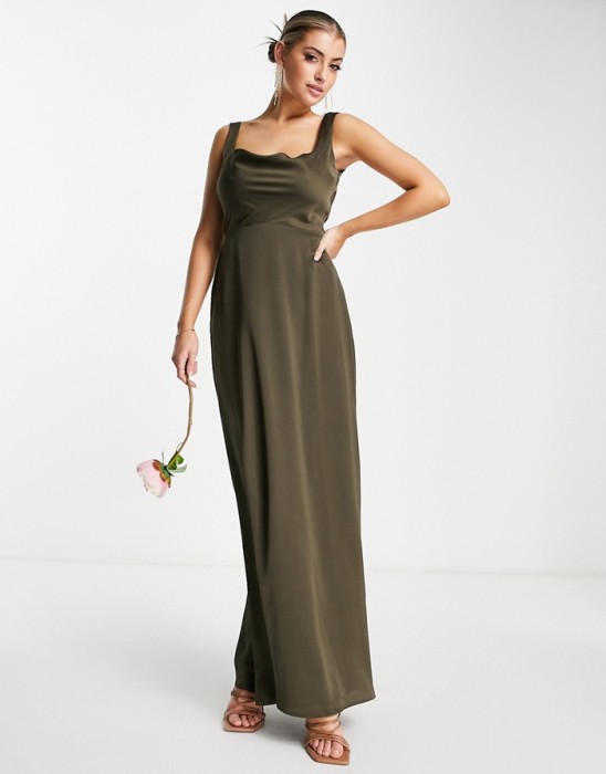 PROSTA MAXI SUKIENKA KHAKI (32)