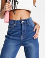 CIEMNONIEBIESKIE JEANSY 7/8 (38)