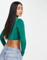 ZIELONY TOP CUT OUT (M)