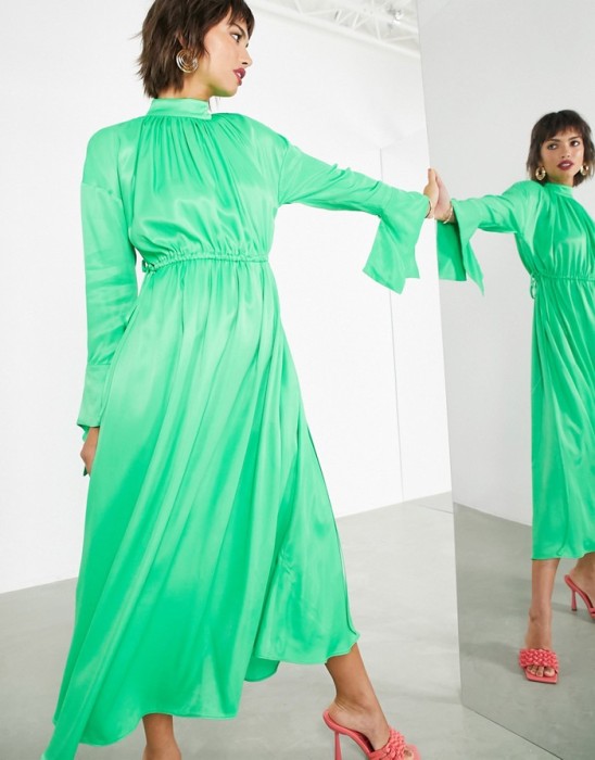 ZIELONA SUKIENKA MAXI OVERSIZE (38)