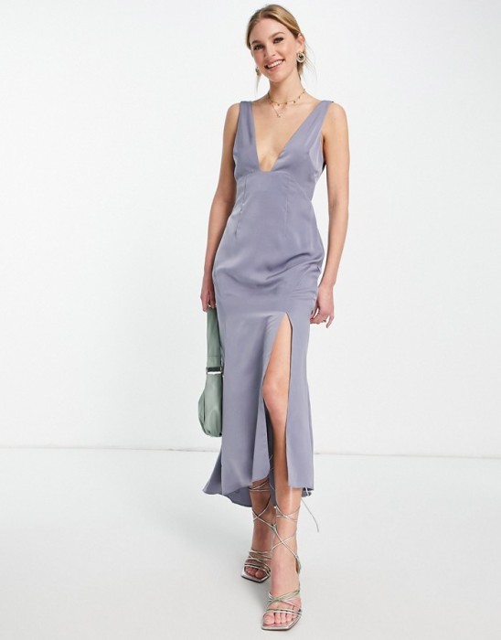 ASYMETRYCZNA SUKIENKA ROZCIĘCIE (44)