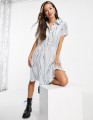 NIEBIESKA SUKIENKA MINI WZÓR (38)