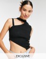 CZARNY ASYMETRYCZNY TOP (40)