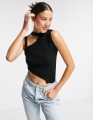 CZARNY ASYMETRYCZNY TOP (40)