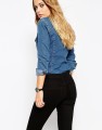 CZARNE JEANSY RURKI 7/8 (W25L32)
