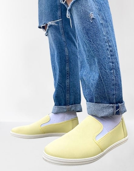 ŻÓŁTE WSUWANE TENISÓWKI (42)