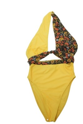 ŻÓŁTE MONOKINI FLORAL PRINT (36)