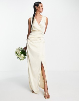 Kopertowa satynowa sukienka maxi (34)