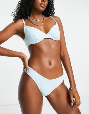 Jasnoniebieska góra bikini ramiączka (70C)