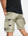 KHAKI SZORTY KIESZENIE (S)