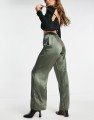 SATYNOWE SPODNIE KHAKI (M)