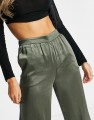 SATYNOWE SPODNIE KHAKI (M)