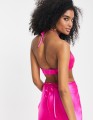 FUKSJOWY SATYNOWY TOP (36)