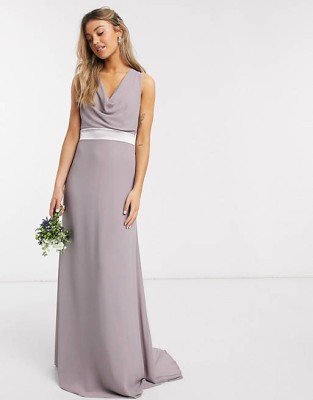 SUKNIA MAXI LEJĄCY DEKOLT KOKARDA (40)