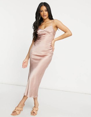 Satynowa sukienka ramiączka (38)