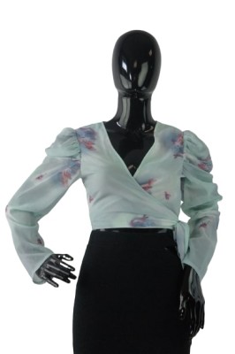Miętowy top floral print (34)