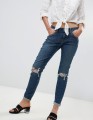 NIEBIESKIE JEANSY DZIURY (W24L30)