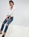 NIEBIESKIE JEANSY DZIURY (W24L30)