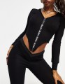 CZARNE LEGGINSY MARSZCZENIA (M)