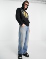 CZARNA BLUZA NADRUK (XXS)