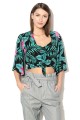 ZESTAW TOP NARZUTKA  PRINT (XS)