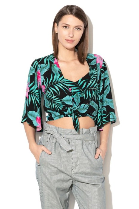 ZESTAW TOP NARZUTKA  PRINT (XS)