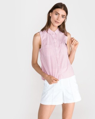 Dwukolorowa koszula bez rękawów (38)