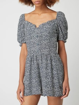 Granatowy kombinezon print (38)