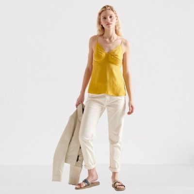 Żółty top ramiączka (40)