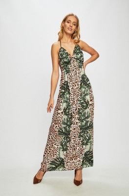 Wielokolorowa sukienka animal print (S)