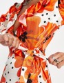 KOPERTOWA SUKIENKA FLORAL PRINT (40)