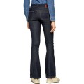 GRANATOWE JEANSY DZWONY (W25L34)
