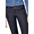 GRANATOWE JEANSY DZWONY (W25L34)