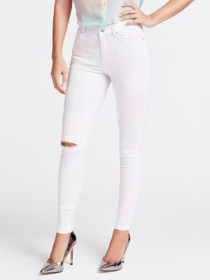 Dwukolorowe jeansy skinny (28)