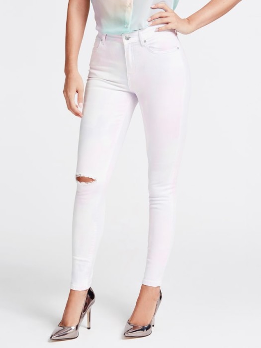 DWUKOLOROWE JEANSY SKINNY (28)