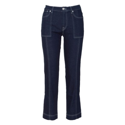 Niebieskie proste jeansy (25/28)