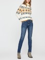 NIEBIESKIE PROSTE JEANSY (W24L32)