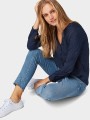 NIEBIESKIE JEANSY HAFTY (W27)